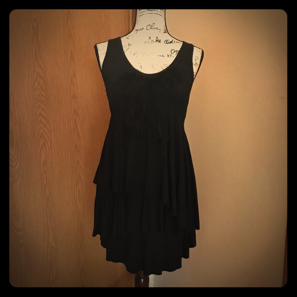 Nally & Millie Black  A Line Dress NWT Large